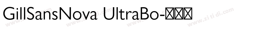 GillSansNova UltraBo字体转换